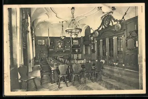 AK Heidelberg /Neckar, Verbindungshaus Schwaben-Kneipe, Innenansicht