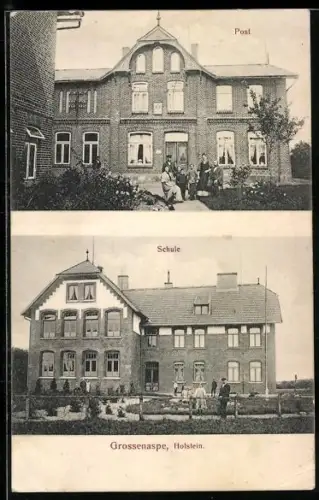 AK Grossenaspe, Post und Schule