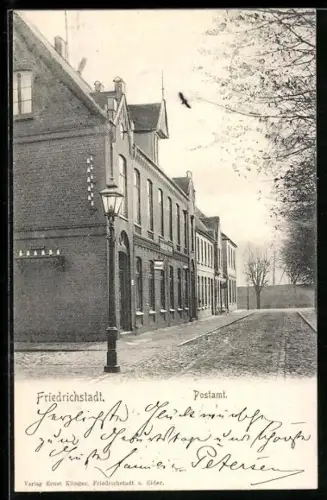 AK Friedrichstadt, Partie am Postamt