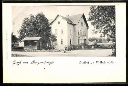 AK Langenstriegis, Gasthof zur Wilhelmshöhe