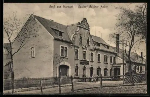 AK Marbach, Gasthof Goldner Anker, Bes. Paul Otto