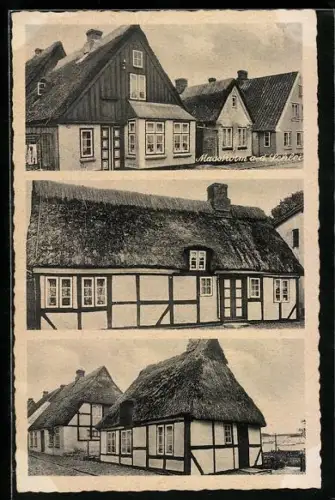 AK Maasholm a. d. Schlei, Fachwerkhäuser im Ort
