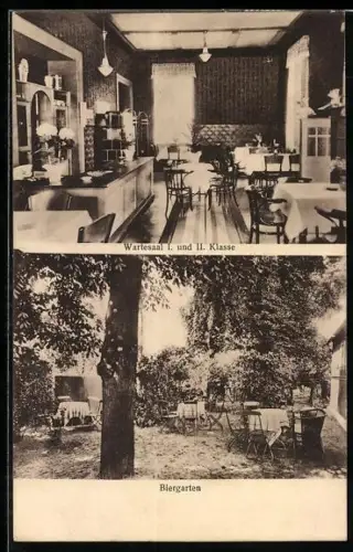 AK Schwarzenbek, Reichsbahnhof Schwarzenbek, Inh. Friedrich Hansen, Wartesaal I. u. II. Klasse