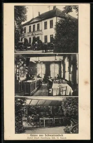 AK Schwarzenbek, Hotel Stadt Hamburg, Inh. H. Beeck