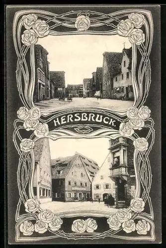 AK Hersbruck, Restaurant und Buchhandlung im Ort