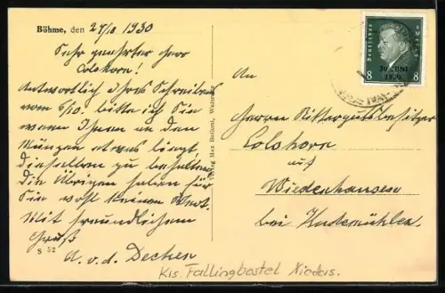 AK Böhme /Krs. Fallingbostel, Rathaus