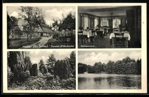 AK Harber, Pensin Willenbockel, Speisezimmer, Mühlenteich