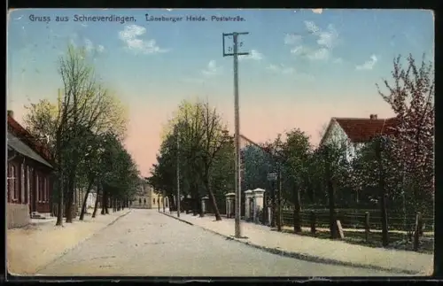 AK Schneverdingen /Lüneburger Heide, Partie in der Poststrasse