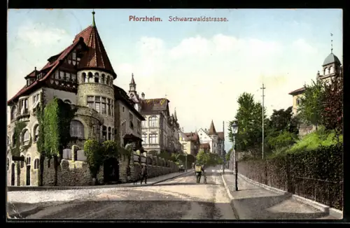 AK Pforzheim, Schwarzwaldstrasse
