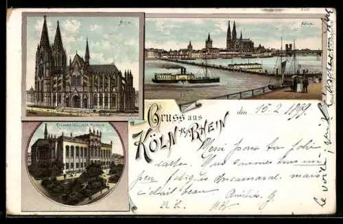 Lithographie Köln, Richard-Wallraf Museum, Dom