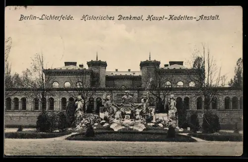 AK Berlin-Lichterfelde, Historisches Denkmal, Haupt-Kadetten-Anstalt