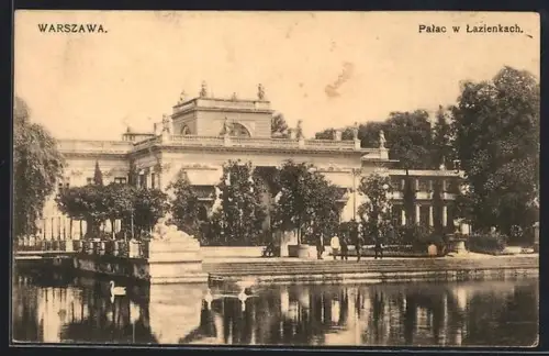 AK Warszawa, Palac w Lazienkach