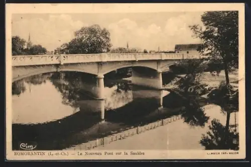 AK Romorantin, le nouveau pont sur la Sauldre