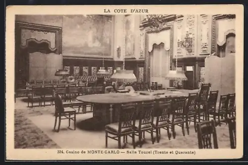 AK Monte-Carlo, Le Casino, Salle Touzel Trente et Quarante