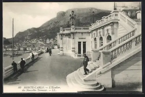 AK Monte-Carlo, L`Escalier des Nouvelles Terrasses