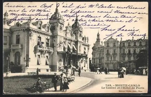 AK Monte-Carlo, Le Casino et l`Hôtel de Paris