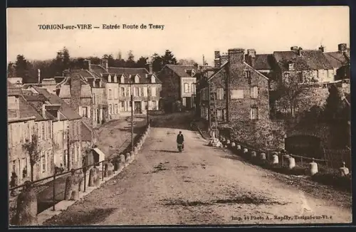AK Torigni-sur-Vire, Entrée Route de Tessy