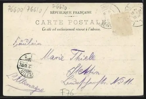 AK Le Havre, La Rue Thiers