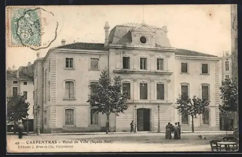 AK Carpentras, Hôtel de ville, facade Sud