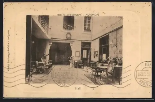 AK Avignon, Hotel d`Europe, Hall