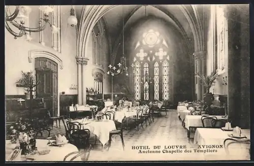 AK Avignon, Hotel du Louvre, Ancienne Chapelle des Templiers