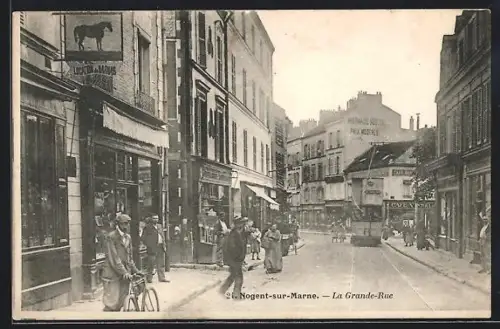 AK Nogent-sur-Marne, La Grande-Rue