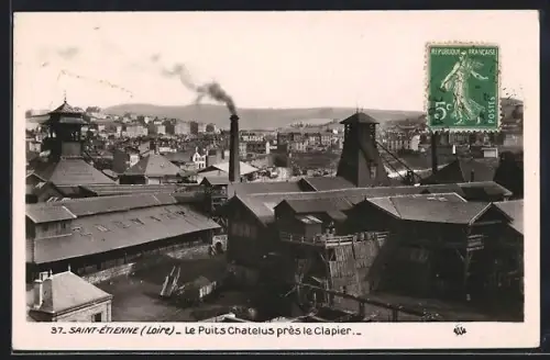 AK Saint-Étienne /Loire, Le Puits Chatelus près le Clapier