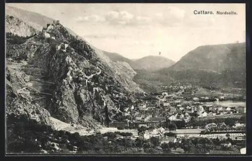 AK Cattaro, Panorama von der Nordseite