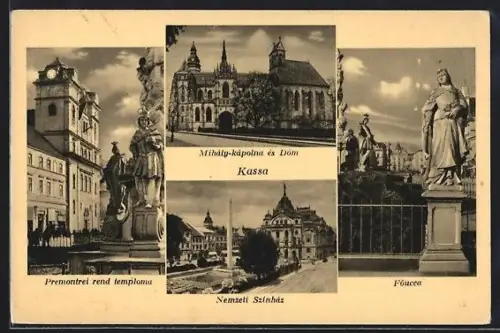 AK Kassa, Föucca, Premontrei rend temploma, Nemzeti Szinház