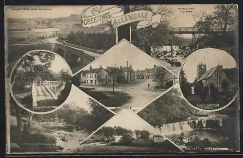 AK Allendale, Peck Riding Bridge, St. Cuthbert`s Church, Holmes Lynn