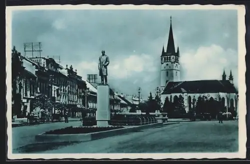 AK Presov, Masarykova ul. a pomnik pres.