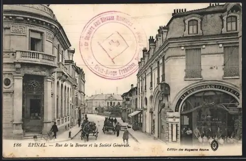 AK Épinal, Rue de la Bourse et la Société Générale