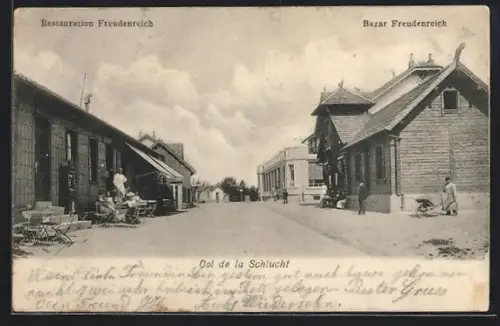 AK Col de la Schlucht, Restaurant Freudenreich, Bazar Freudenreich