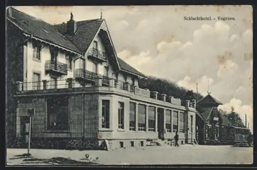 AK Schlucht /Vogesen, Blick zum Schluchthotel