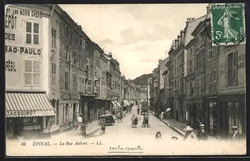 AK Épinal, La Rue Aubert