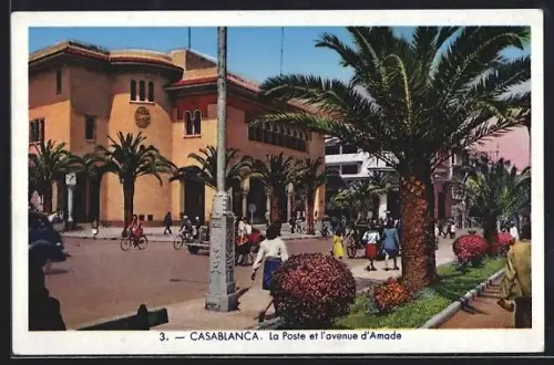 AK Casablanca, La Poste et l`avenue d`Amade