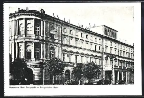 AK Warschau-Warszawa, Europäisches Hotel