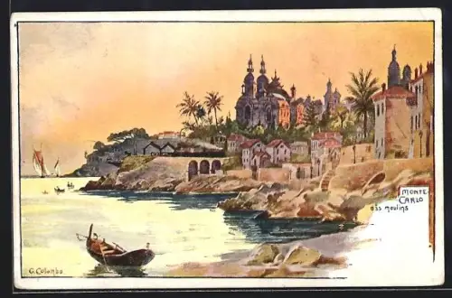 Künstler-AK Monte Carlo, Bas Moulins