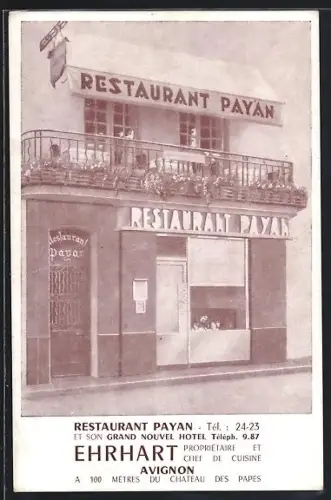 AK Avignon, Restaurant Payan, Ehrhart Propriétaire et Chef de Cuisine