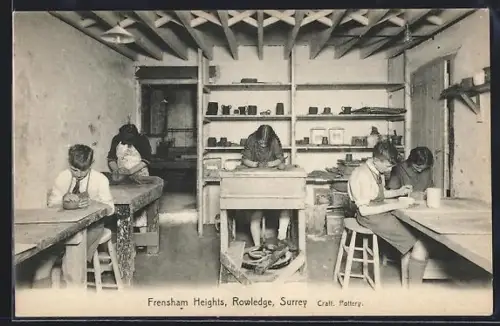 AK Rowledge, Frensham Heights, Craft, Pottery