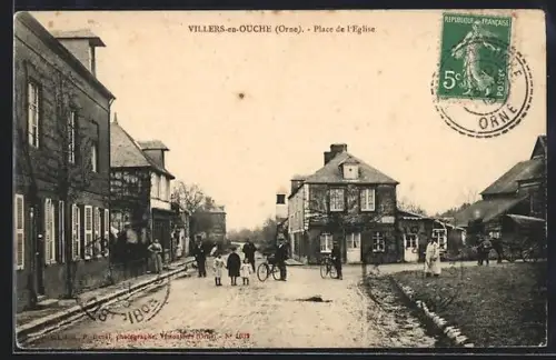AK Villers-en-Ouche, Place de l`Eglise