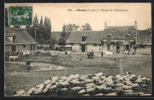 AK Chaon /L.-et-C., Ferme de Villechauve
