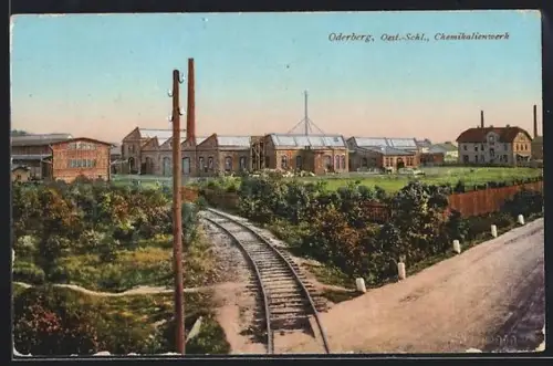 AK Oderberg, Blick zum Chemikalienwerk