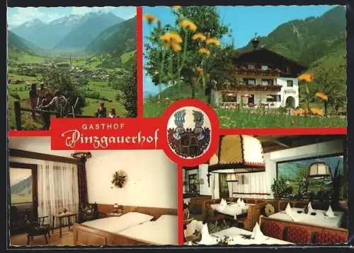 AK Rauris, Gasthof-Pension Pinzgauerhof Langreiter, Ortsansicht