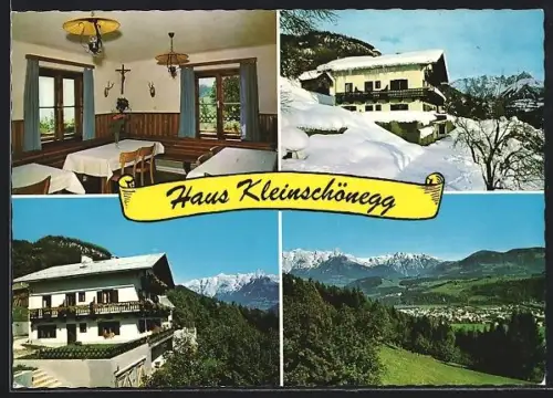 AK Bischofshofen, Pension Haus Kleinschönegg Rohrmoser, Ortsansicht