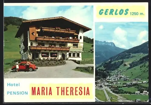 AK Gerlos, Hotel-Pension Maria Theresia M. Kammerlander, Ortsansicht