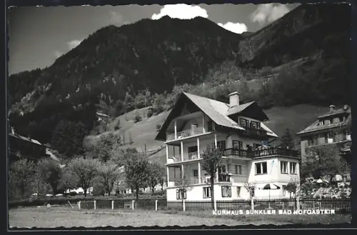 AK Bad Hofgastein, Kurhaus Sunkler, Bergpanorama