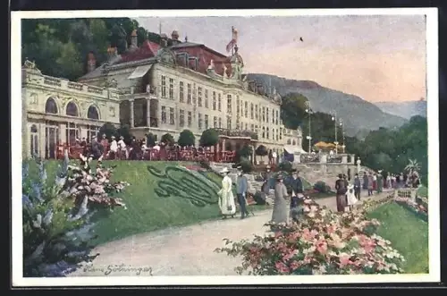 Künstler-AK Wien, Cobenzl, Schlosshotel