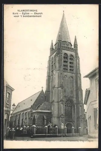 AK Vlamertinghe, Kerk voor `t bombardement