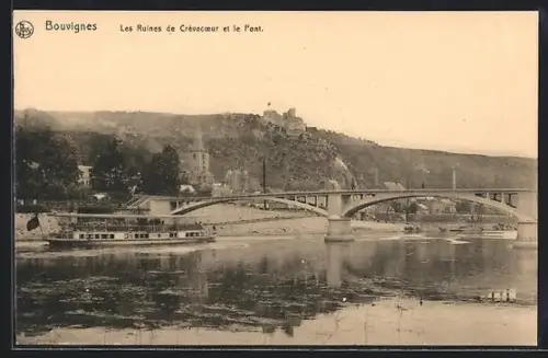 AK Bouvignes, Les Ruines de Crévecoeur et le Pont